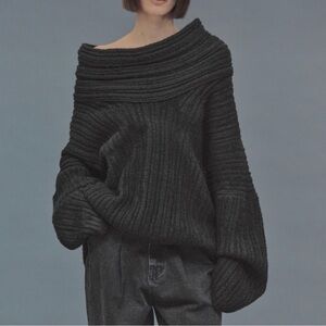 Source Unknown Becca Black Cowl Neck Sweater